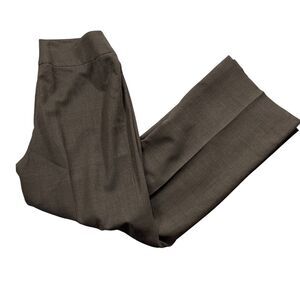 Akris ‎ 12 Brown Pants 100% Viscose Side Zip Lined Womens Dress Pants